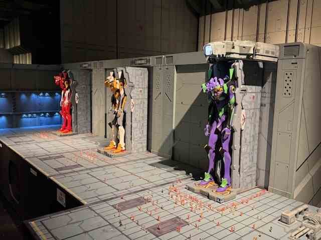 The Evangelion Hangar exhibit attracts fans from around the world.